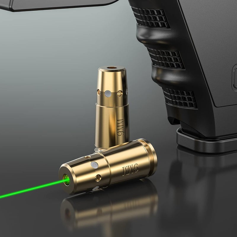 EZshoot Bore Sight 9mm Green Laser Boresighter with 12 Batteries - Image 3